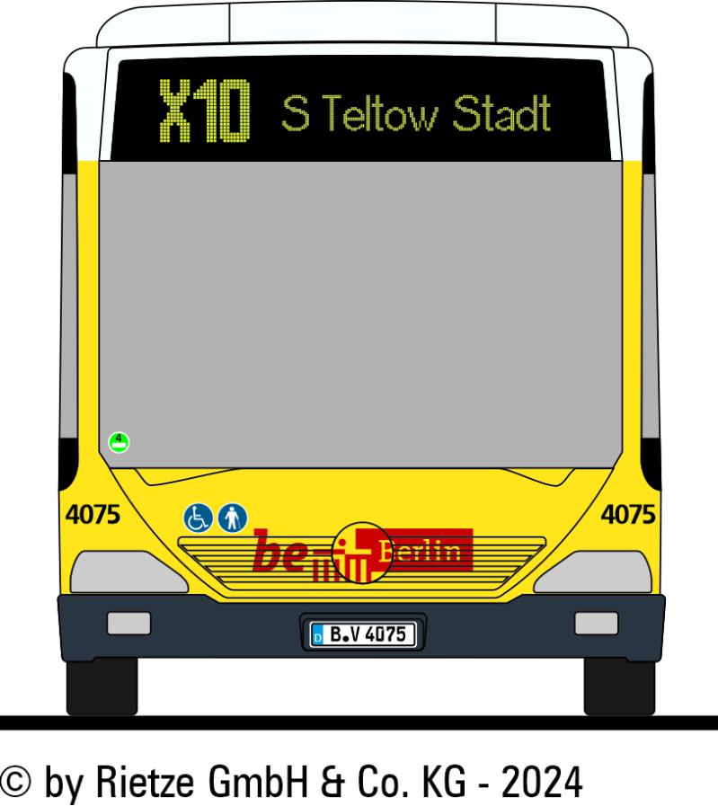 MB Citaro O530 G BVG Berlin Wagen 4075 X10 - S Teltow Stadt