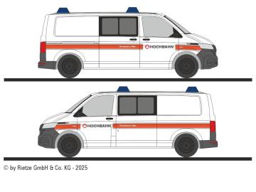 VW T6.1 Wagen 5117 "Hochbahn Hamburg" Betriebslenkung U-Bahn