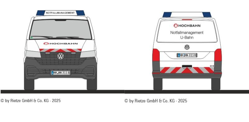 VW T6.1 Wagen 5118 "Hochbahn Hamburg" Betriebslenkung U-Bahn